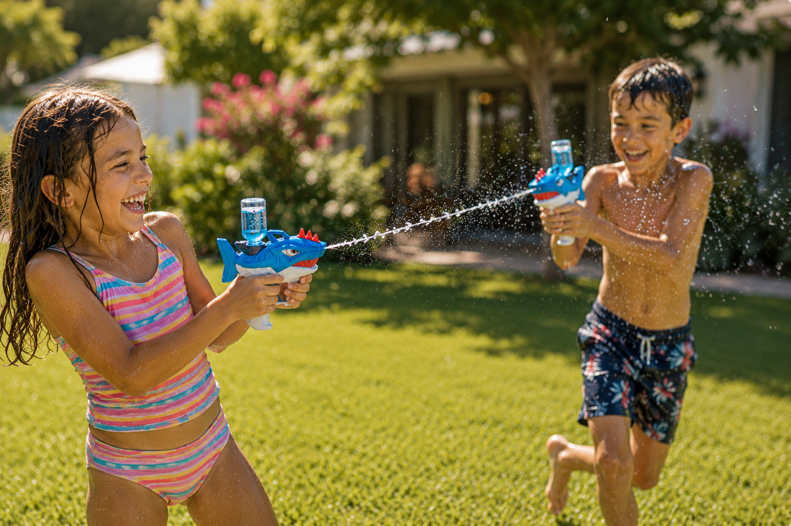 Shark Automatic Squirt Gun — The water fight weapon they'll never put down
