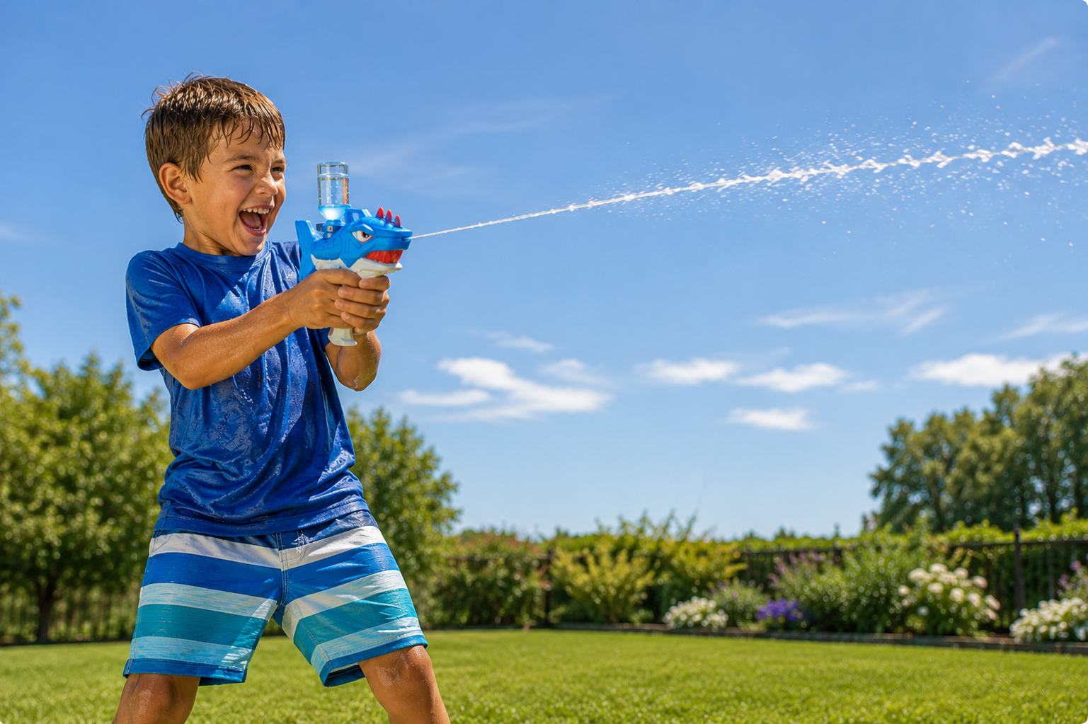 Shark Automatic Squirt Gun — The water fight weapon they'll never put down