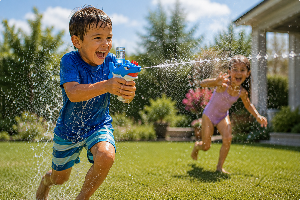 Shark Automatic Squirt Gun — The water fight weapon they'll never put down