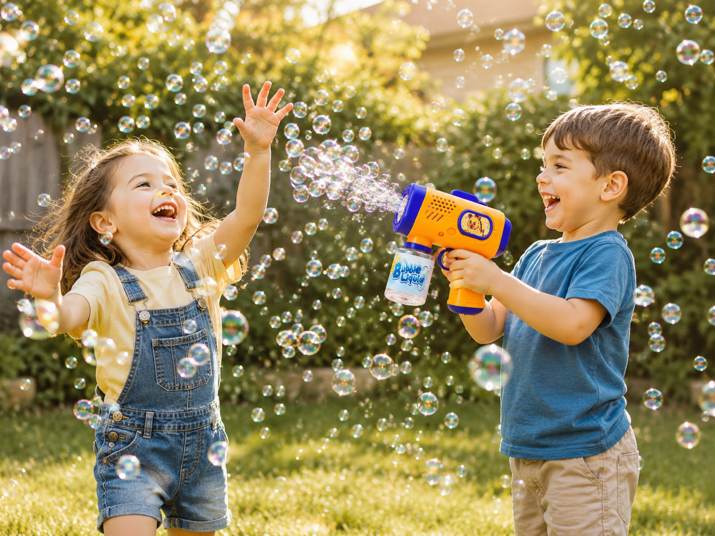 Automatic Bubble Gun for Kids — Hundreds of bubbles per minute, zero effort