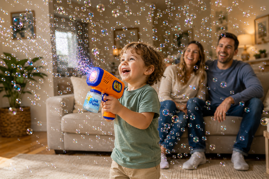 Automatic Bubble Gun for Kids — Hundreds of bubbles per minute, zero effort