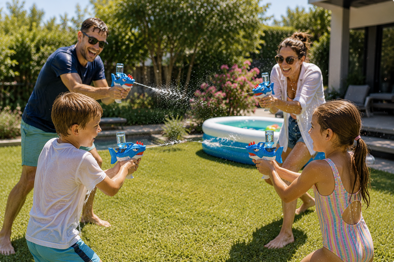Shark Automatic Squirt Gun — The water fight weapon they'll never put down