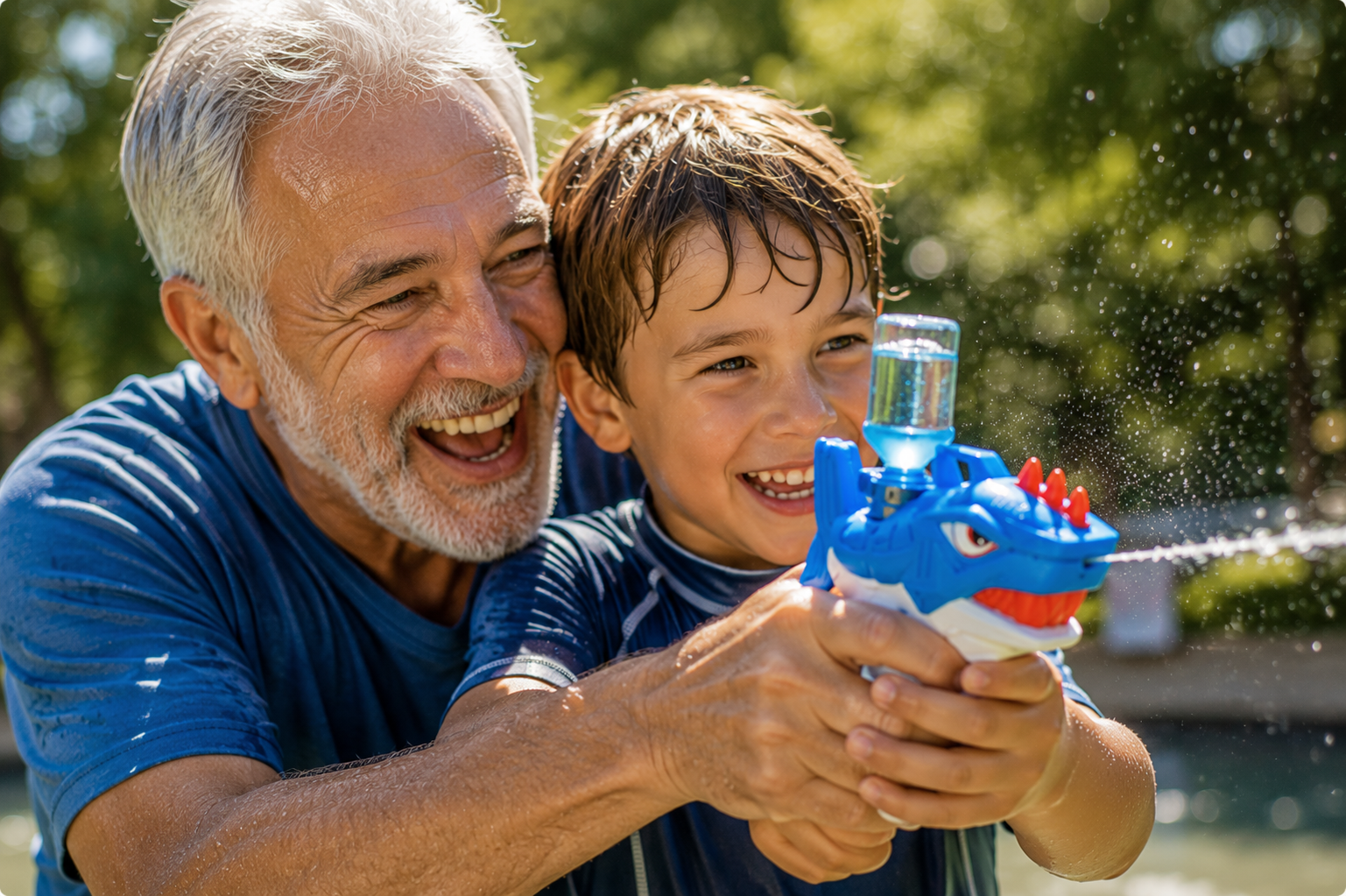 Shark Automatic Squirt Gun — The water fight weapon they'll never put down